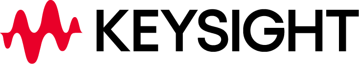 Logo with red waveform and "KEYSIGHT"